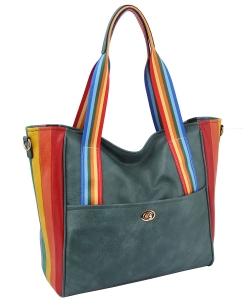 Rainbow Tote Handbag LSD153 DENIM